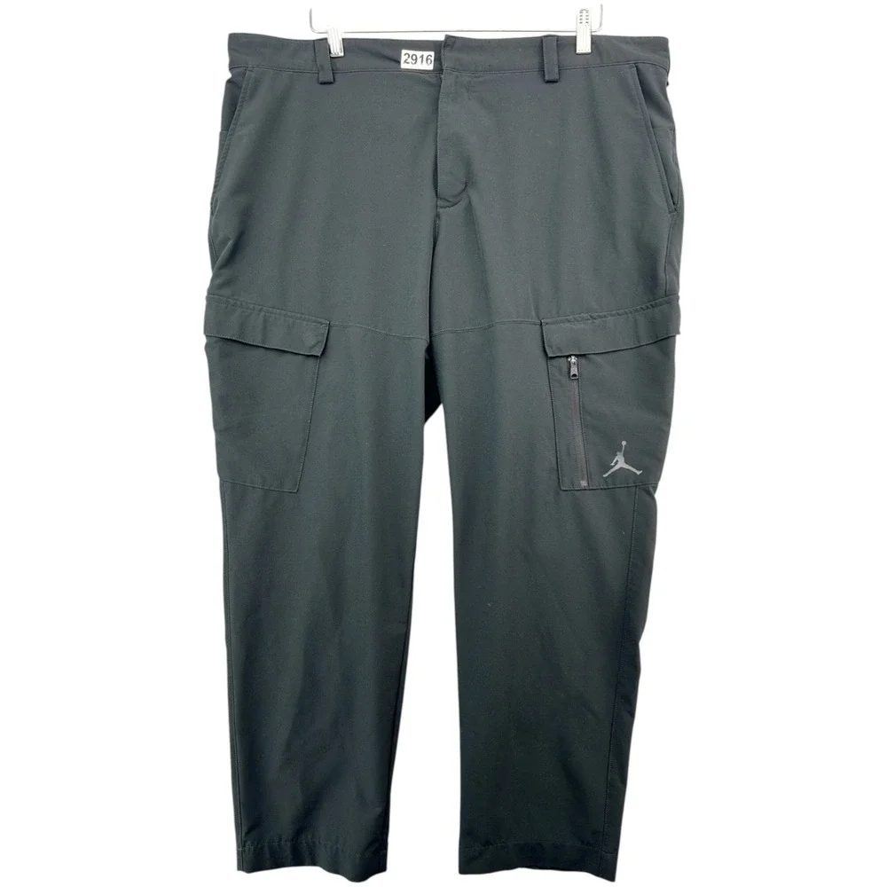 Jordan Mens Slim Fit Cargo Pants Black 40x30 DZ0542-010 Jumpman Stretch Trousers